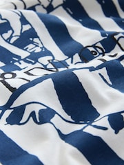 Blue Graphic Short Sleeve Pyjamas - Image 3 of 4