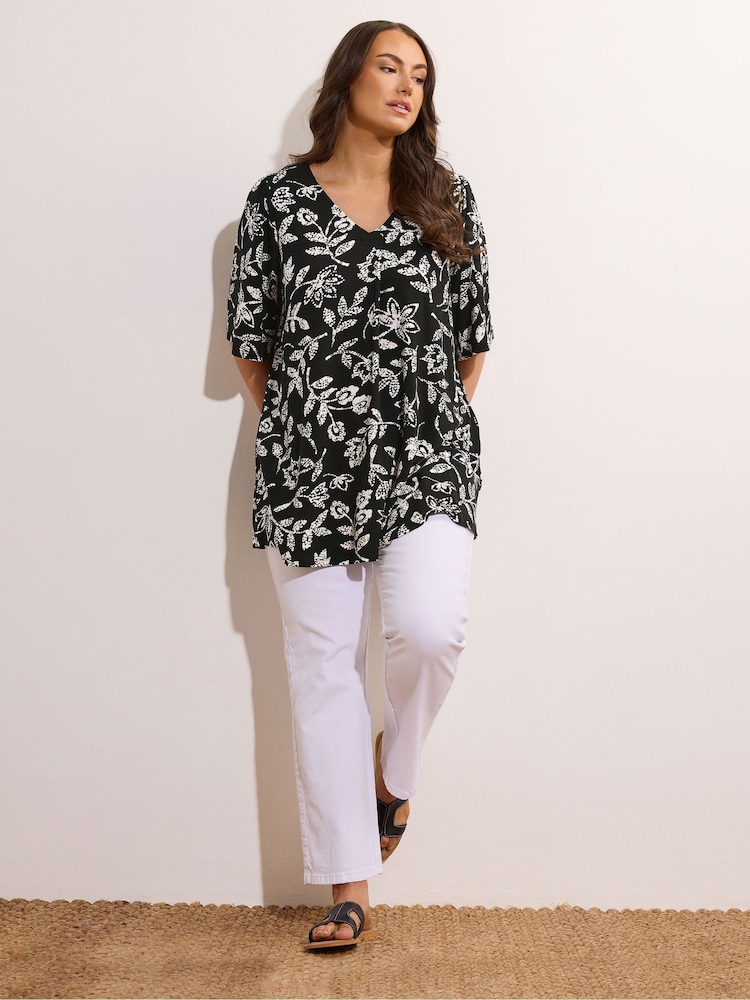 Evans Angel Sleeve Pleated Top - Image 2 of 5