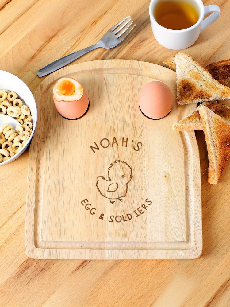 Personalised Chick Egg & Toast Board by PMC - Image 1 of 3