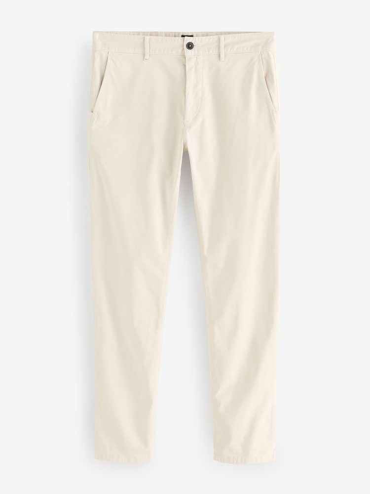 BOSS Cream Slim Fit Chino Trousers - Image 1 of 1