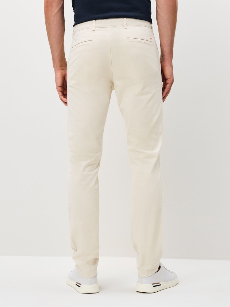 BOSS Cream Slim Fit Chino Trousers - Image 2 of 6