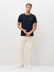 BOSS Cream Slim Fit Chino Trousers - Image 3 of 6