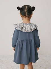 Blue Long Sleeve Collared Dress (3mths-7yrs) - Image 3 of 8
