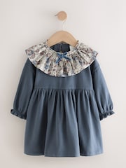 Blue Long Sleeve Collared Dress (3mths-7yrs) - Image 5 of 8