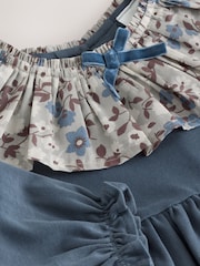 Blue Long Sleeve Collared Dress (3mths-7yrs) - Image 7 of 8