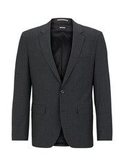 BOSS Grey Regular Fit Jasper Suit Jacket - Image 1 of 5