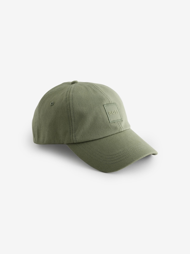 BOSS Green Light Logo Patch Twill 100% Cotton Cap - Image 1 of 1 BOSS Green Light Logo Patch Twill 100% Cotton Cap - Image 1 of 1