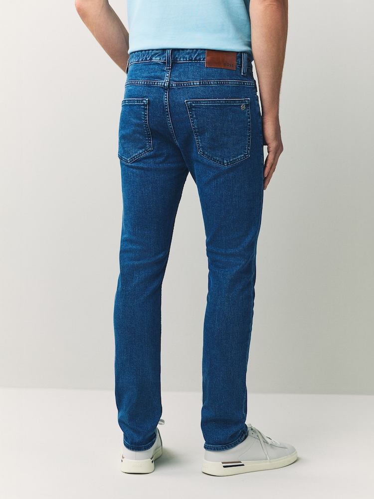 BOSS Blue Slim Fit Delaware Stretch Jeans - Image 2 of 2