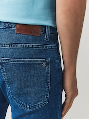 BOSS Blue Slim Fit Delaware Stretch Jeans - Image 5 of 7