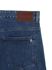BOSS Blue Slim Fit Delaware Stretch Jeans - Image 7 of 7