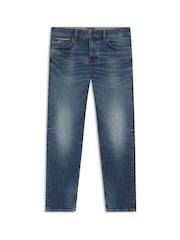 BOSS Blue Regular Fit Maine Stretch Selvedge Denim Jeans - Image 1 of 2