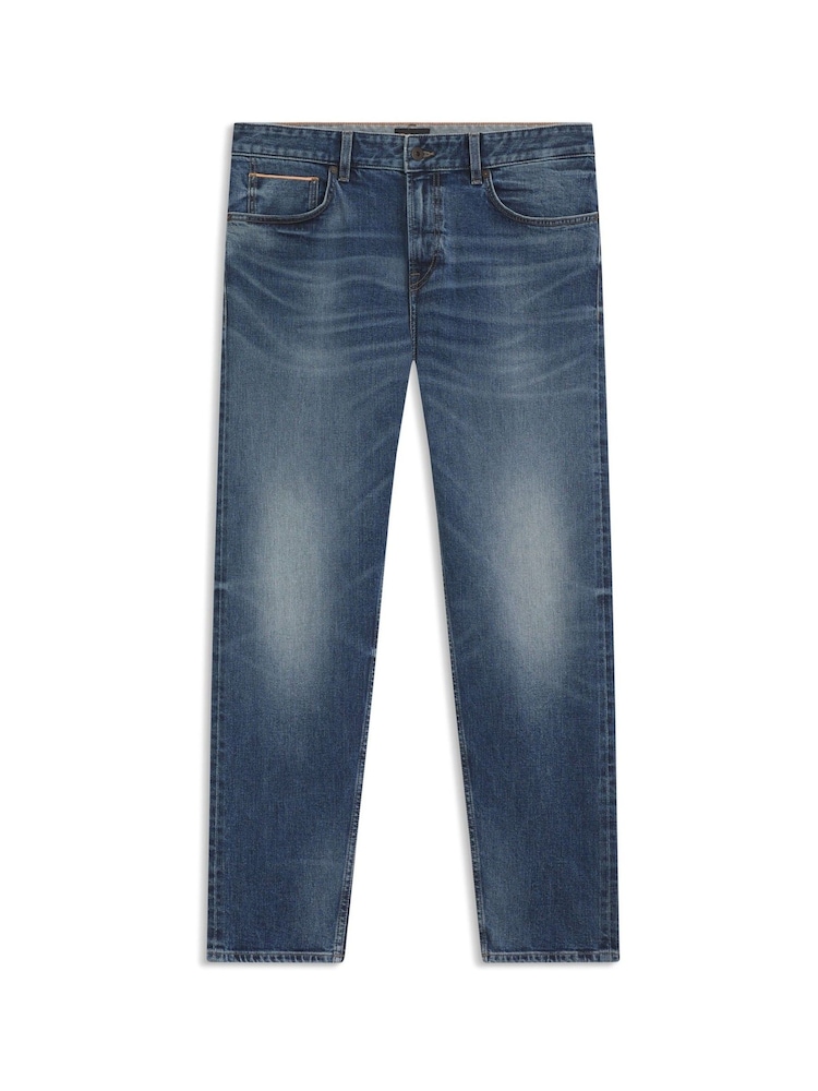 BOSS Blue Regular Fit Maine Stretch Selvedge Denim Jeans - Image 1 of 2