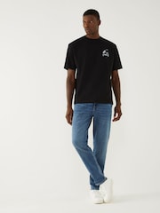 BOSS Blue Regular Fit Maine Stretch Selvedge Denim Jeans - Image 3 of 7