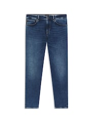 BOSS Blue Regular Fit Maine Stretch Selvedge Denim Jeans - Image 6 of 7