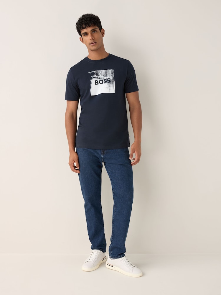 BOSS Blue Regular Fit Maine Stretch Denim Jeans - Image 2 of 7 BOSS Blue Regular Fit Maine Stretch Denim Jeans - Image 2 of 7