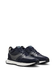 BOSS Blue Jonah Trainers - Image 1 of 2