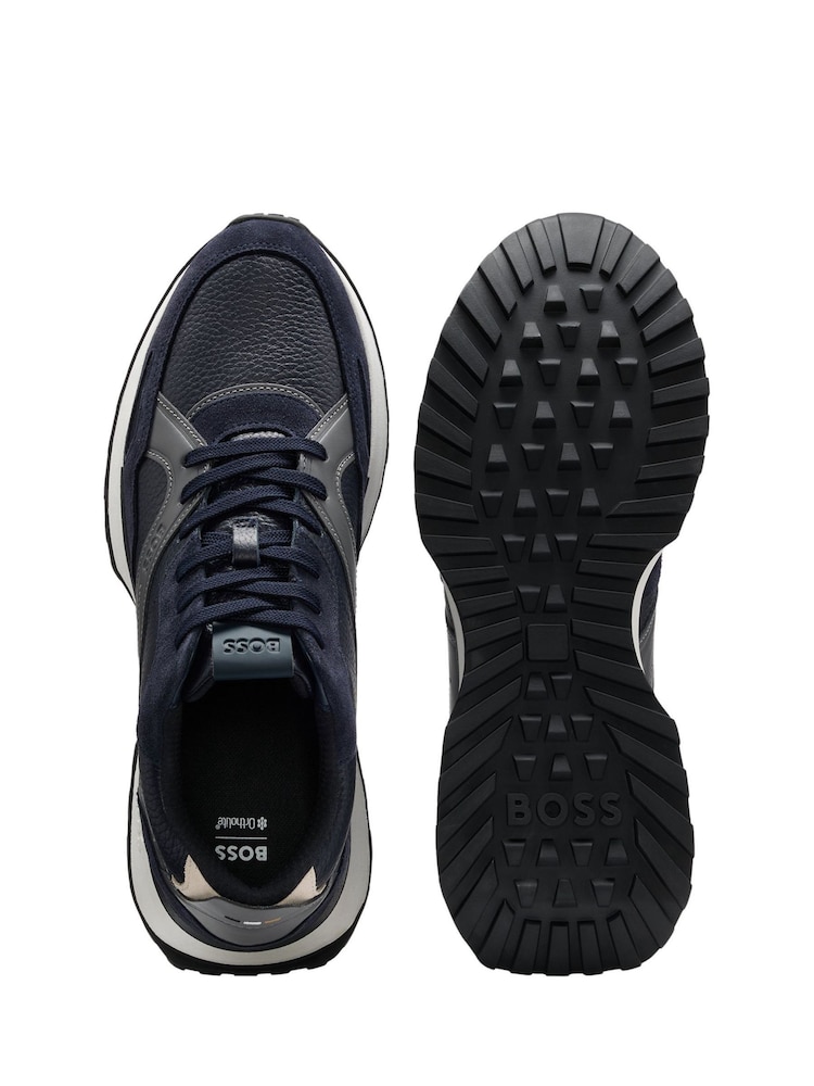 BOSS Blue Jonah Trainers - Image 2 of 2
