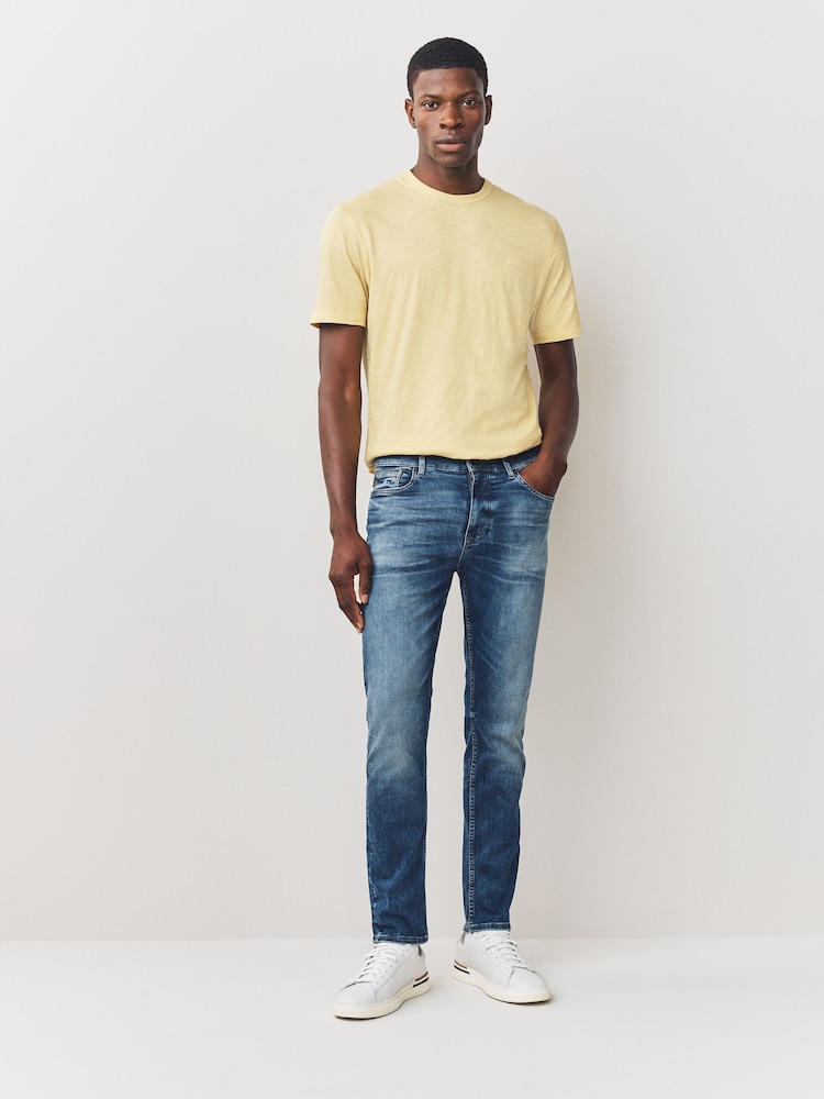 BOSS Light Blue Delaware Slim Fit Denim Jeans - Image 2 of 6 BOSS Light Blue Delaware Slim Fit Denim Jeans - Image 2 of 6