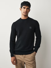 BOSS Regular Fit Anion Textured Jumper - Imagen 1 de 5