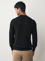 BOSS Regular Fit Anion Textured Jumper - Imagen 2 de 5