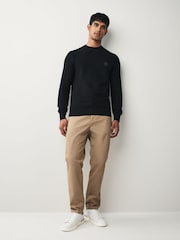 BOSS Regular Fit Anion Textured Jumper - Imagen 3 de 5