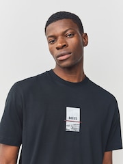 BOSS Black Regular Fit Graphic T-Shirt - Image 4 of 6
