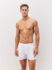 BOSS White Match Logo Shorts - Image 1 of 6
