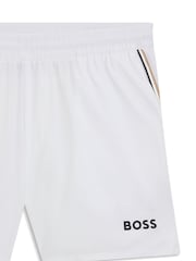 BOSS White Match Logo Shorts - Image 6 of 6