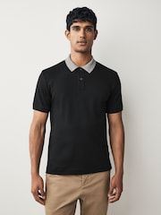BOSS Black Parlay Contrast Collar Polo Shirt - Image 1 of 5