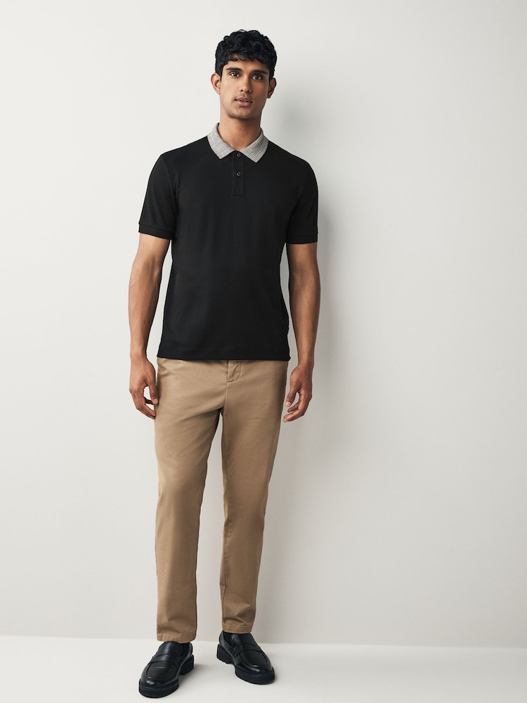 BOSS Black Parlay Contrast Collar Polo Shirt - Image 2 of 5