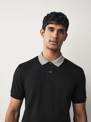 BOSS Black Parlay Contrast Collar Polo Shirt - Image 3 of 5