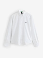 BOSS White Regular Fit Motion Long Sleeve Shirt - Image 1 of 1
