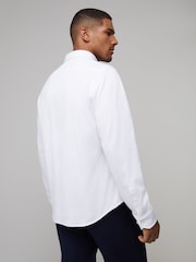 Blanco - BOSS Regular Fit Motion Long Sleeve Shirt - Imagen 3 de 6