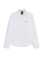 Blanco - BOSS Regular Fit Motion Long Sleeve Shirt - Imagen 6 de 6