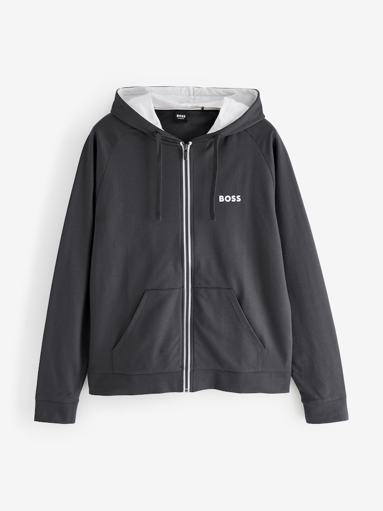 Gris negro - BOSS Authentic Logo Hooded Jacket - Imagen 1 de 1