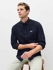 BOSS Blue Dark Regular Fit Motion Long Sleeve Shirt - Image 4 of 6