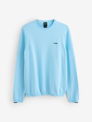 BOSS Blue Regular Fit Ever Crew Neck Jumper - Image 1 of 1