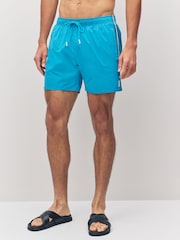 BOSS Blue Iconic Side Stripe Swim Shorts - Image 1 of 6