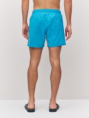 BOSS Blue Iconic Side Stripe Swim Shorts - Image 3 of 6