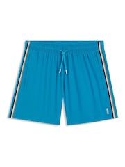 BOSS Blue Iconic Side Stripe Swim Shorts - Image 6 of 6