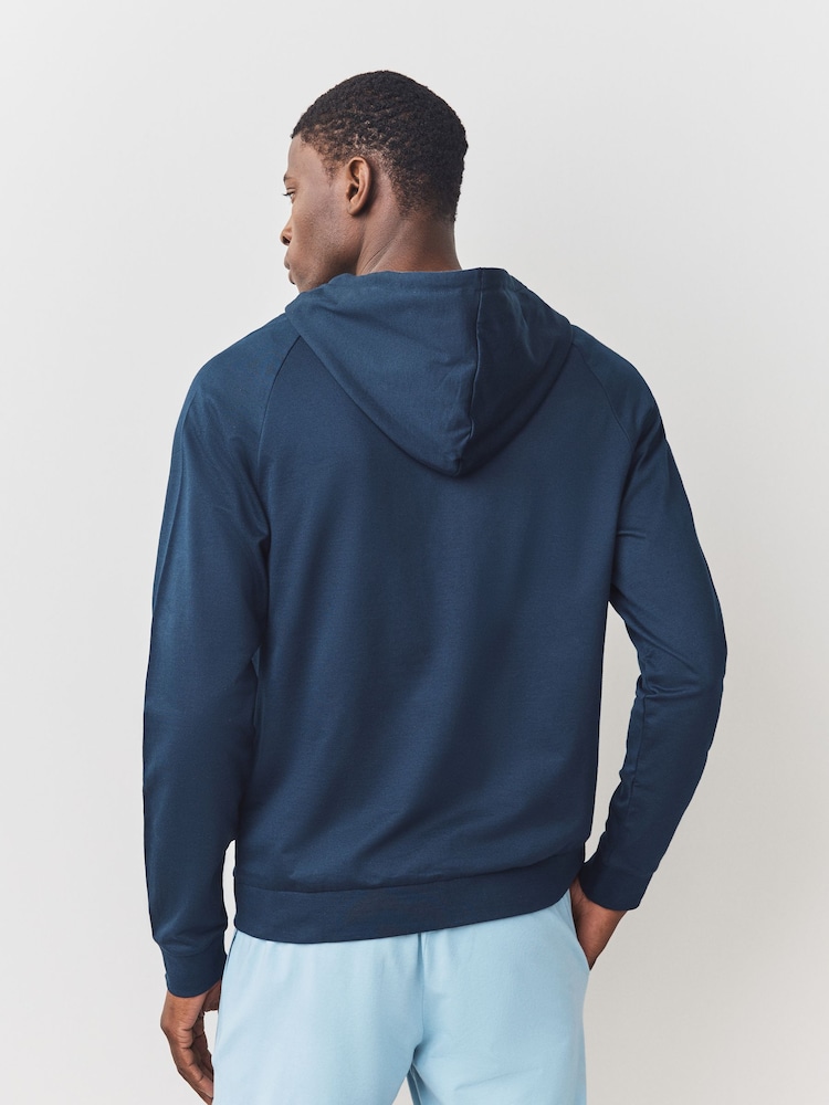 Серый - BOSS Authentic Logo Hooded Jacket - Image 2 of 5