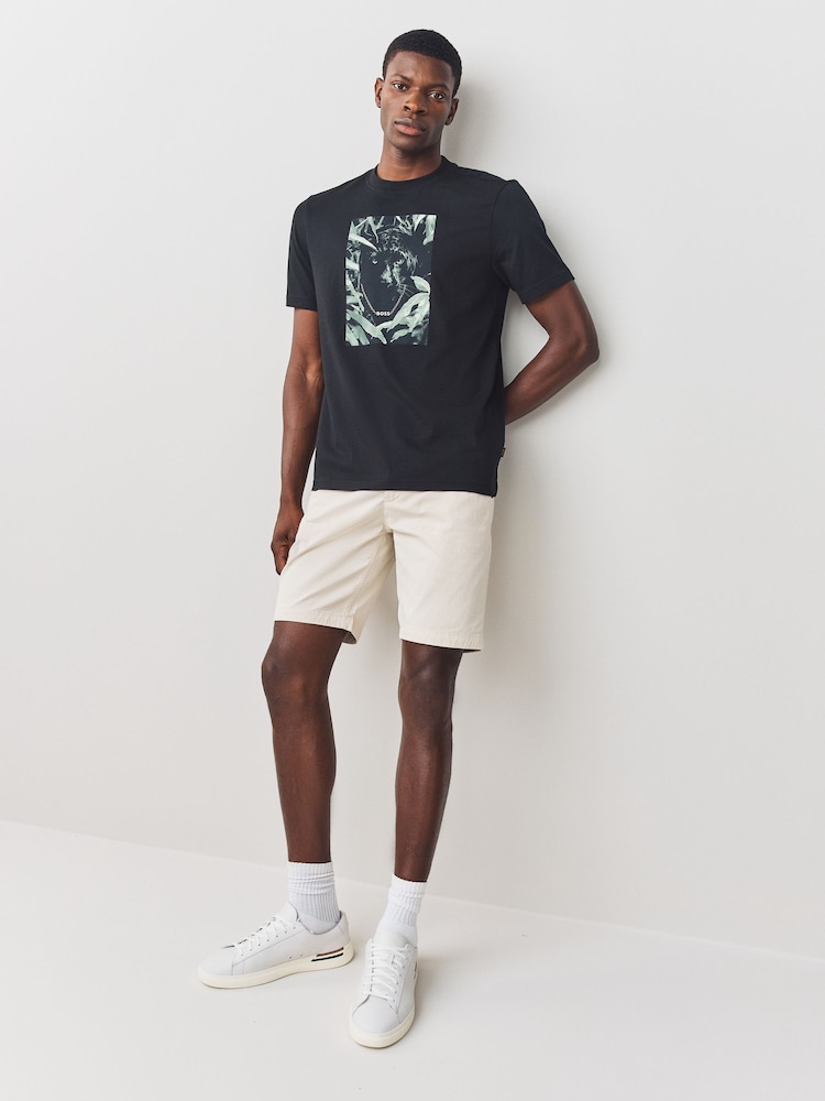 BOSS Black Regular Fit Graphic T-Shirt - Image 2 of 6 BOSS Black Regular Fit Graphic T-Shirt - Image 2 of 6