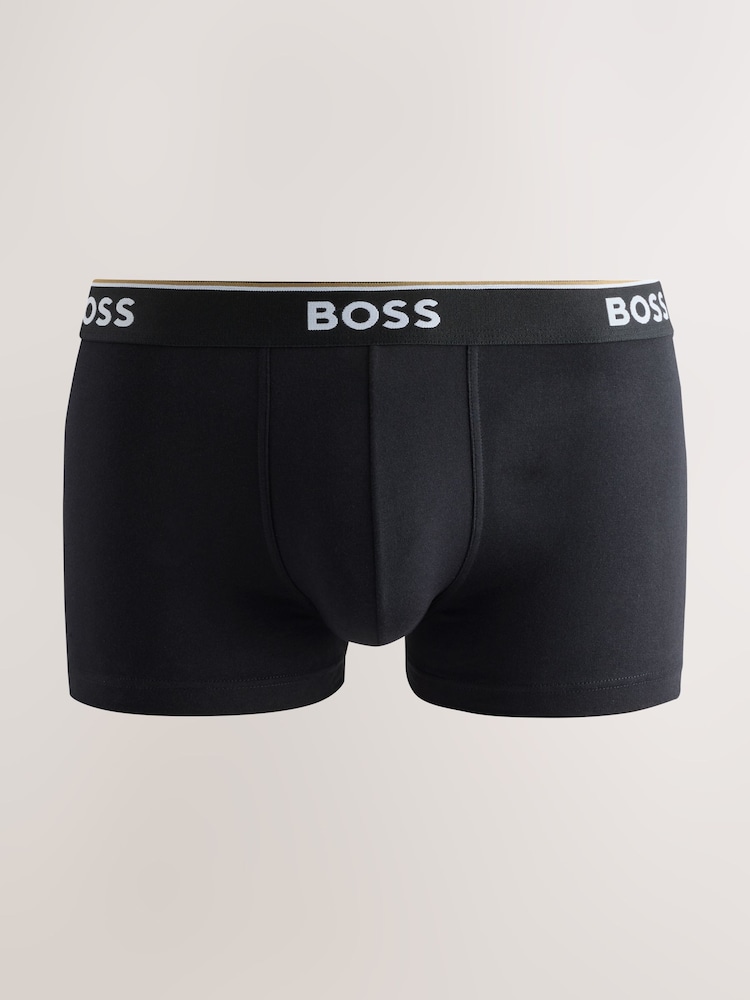 Negro - BOSS Power Logo Trunks 3 Pack - Imagen 4 de 4