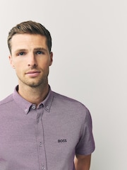 Azul - Camisa BOSS Regular fit Motion short sleeve - Imagem 4 de 4