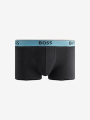 BOSS Black/Blue Power Logo Trunks 3 Pack - Image 2 of 4
