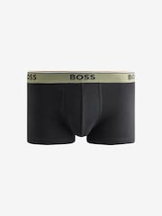 BOSS Black/Blue Power Logo Trunks 3 Pack - Image 3 of 4