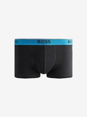BOSS Black/Blue Power Logo Trunks 3 Pack - Image 4 of 4