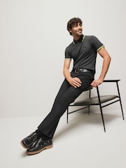 BOSS Grey Paul Tipped Polo Shirt - Image 2 of 6
