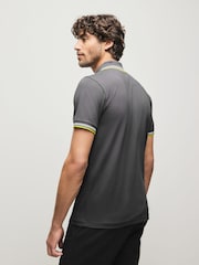 BOSS Grey Paul Tipped Polo Shirt - Image 4 of 6