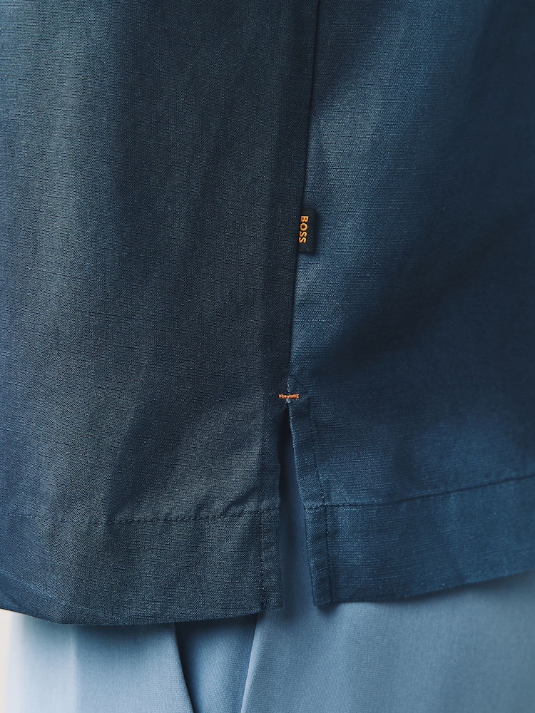 BOSS Blue Relaxed Fit Lapisy Printed Shirt - Image 4 of 4 BOSS Blue Relaxed Fit Lapisy Printed Shirt - Image 4 of 4